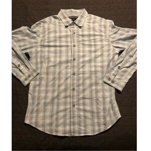 ExOfficio BugsAway Plaid Shirt UPF Button Down Travel Hiking Small
